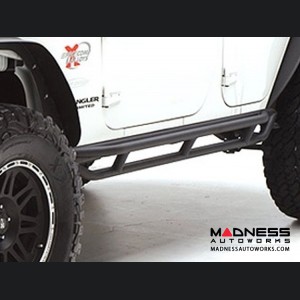 Jeep Wrangler JK SRC Side Armor by Smittybilt - Black Textured - 4 Door